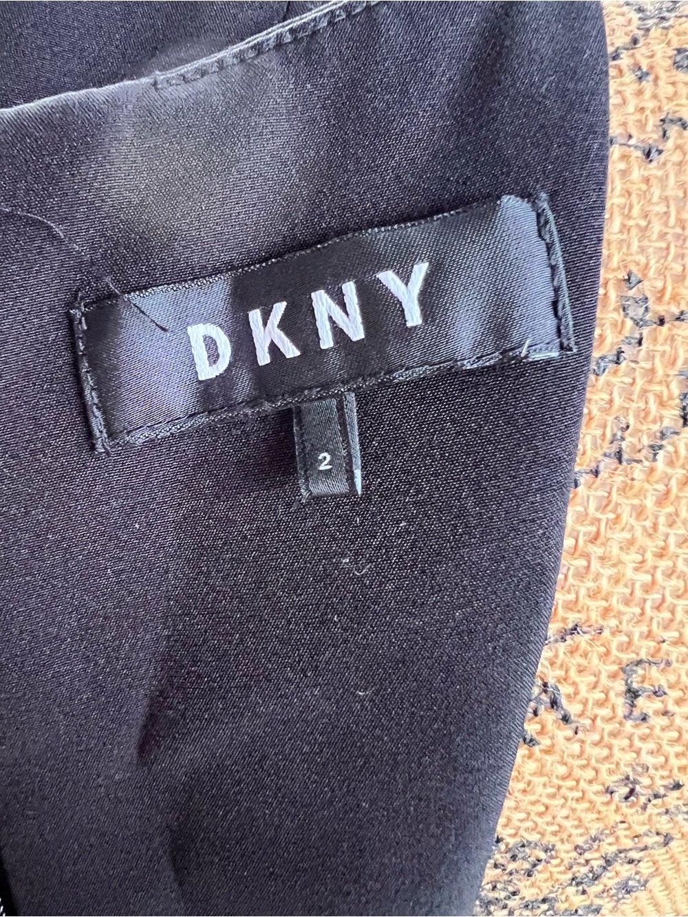 DKNY Classic Black Sleeveless Fit-and-Flare Dress Size 2 - Picture 3 of 4